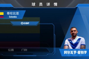 哥伦比亚门将蒙特罗集锦：身材高大的门将 扑救反应快速