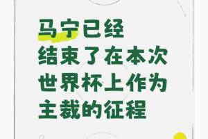 马宁不再担任世界杯主裁引发热议！博主称：因未携带完整裁判组
