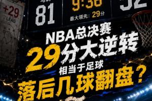 NBA总决赛29分逆转，相当于足球哪个联赛落后几球实现大逆转？